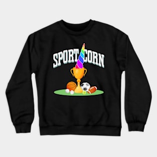 Sporty Unicorn Crewneck Sweatshirt